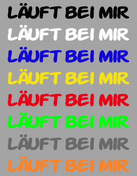 Preview: Aufkleber Läuft bei mir